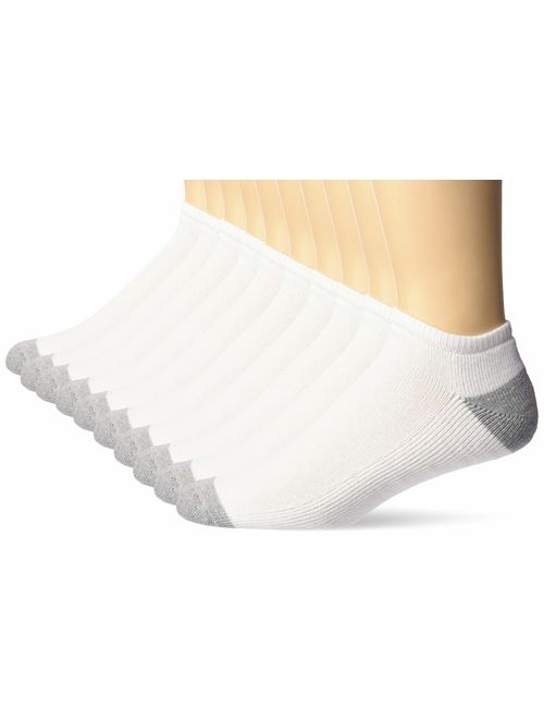 Amazon Essentials Men's 10-Pack Cotton Half Cushioned Low Cut Socks