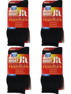 DEBRA WEITZNER Mens Thermal Socks - 4 Pair Insulated Heated Socks - Boot Socks For Extreme Temperatures