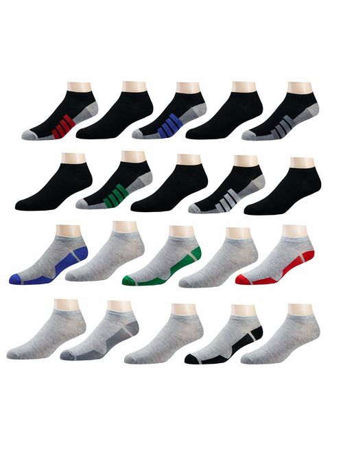 Limited Time Offer! Men's Low-cut Socks" 20 Pair" (10 Pack + 10"Free" Pair)