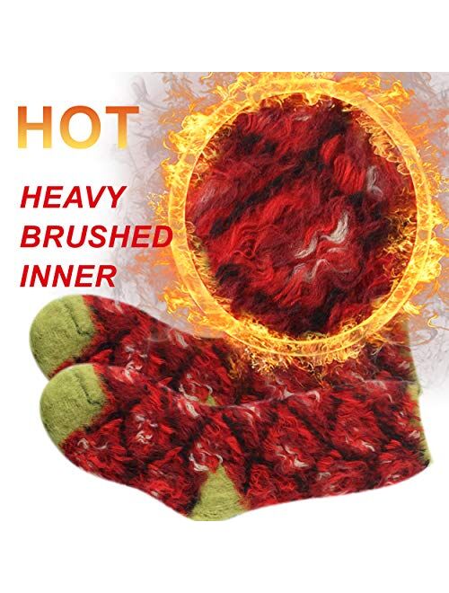 Warm Thermal Socks, Sunew Women Men Winter Insulate Heat Thick Heavy Crew Socks