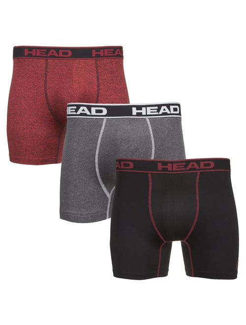 HEAD Mens Performance Underwear 3PACK Boxer Briefs