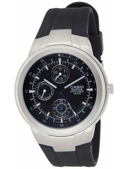 Men's EF305-1AV Edifice Multifunction Watch With Black Resin Band