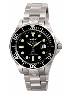 Men's 3044 Stainless Steel Grand Diver Automatic Watch, Silver/Black