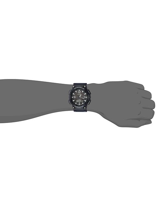 Casio Men's AQ-S810W-2A2VCF Tough Solar Analog-Digital Display Dark Blue Watch