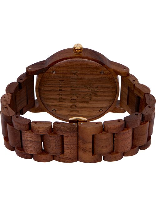 Wooden Watch for Men Maui Kool Kaanapali Collection Analog Large Face Wood Watch Bamboo Gift Box
