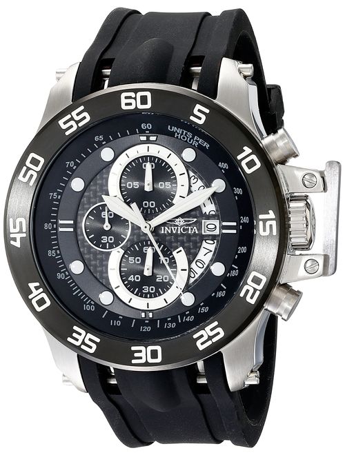 Invicta Men's 19251 I-Force Stainless Steel Watch With Black Synthetic Band