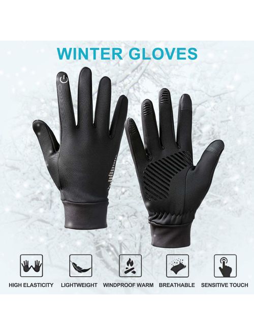 PERSIST Winter Warm Gloves for Men and Women Touchscreen Thermal Anti-Slip Windproof Womens Gloves for Running