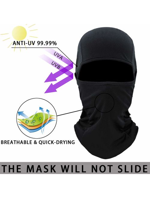 Achiou Balaclava Face Mask UV Protection for Men Women Ski Sun Hood Tactical Masks