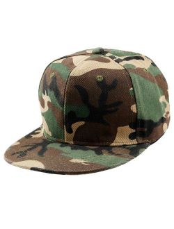 Samtree Unisex Snapback Hats,Adjustable Hip Hop Flat Brim Baseball Cap