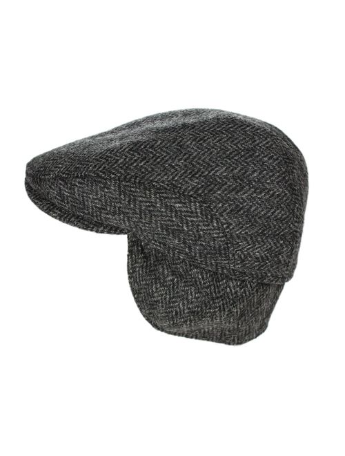 Biddy Murphy Men's Ear Flap Cap 100% Wool Tweed Made in Ireland