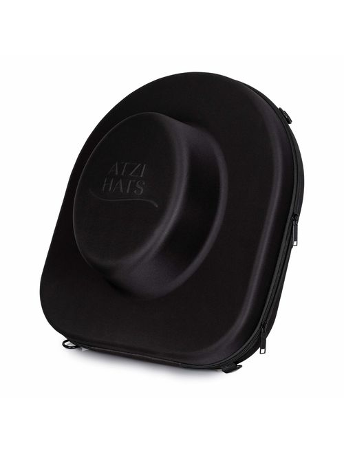 Hat Box Travel Fedora Case Universal Carrier for Hats Carry On Bag Men & Women