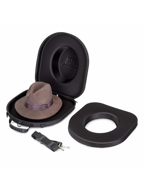 Hat Box Travel Fedora Case Universal Carrier for Hats Carry On Bag Men & Women