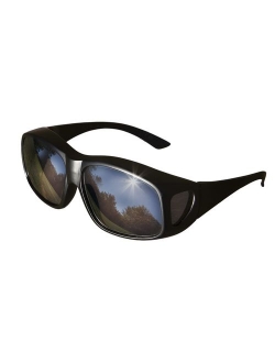 LensCovers Sunglasses Wear Over Prescription Glasses-Large Slim- Polarized