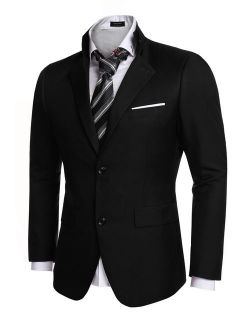 Men's Casual Dress Suit Slim Fit Stylish Blazer Coats Jackets