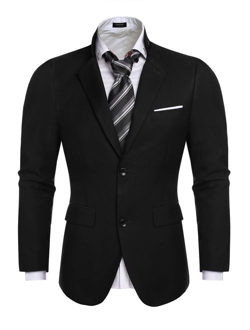 COOFANDY Men's Casual Dress Suit Slim Fit Stylish Blazer Coats Jackets