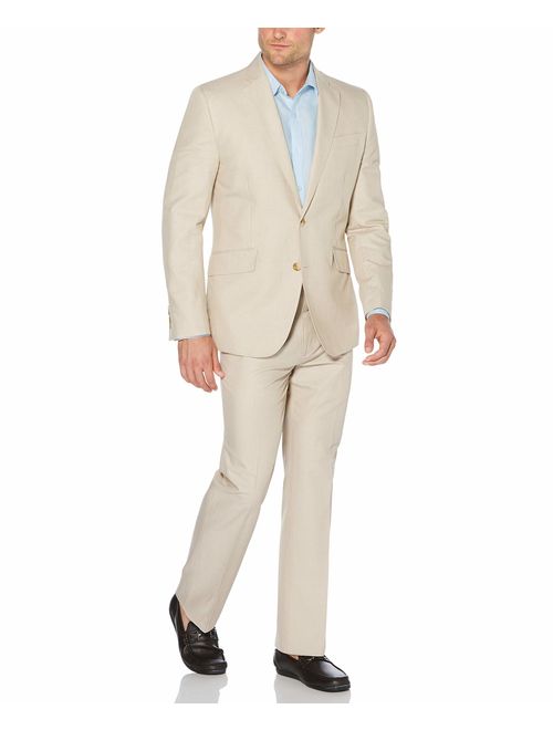 Cubavera Men's Cotton-Linen Herringbone-Textured Blazer