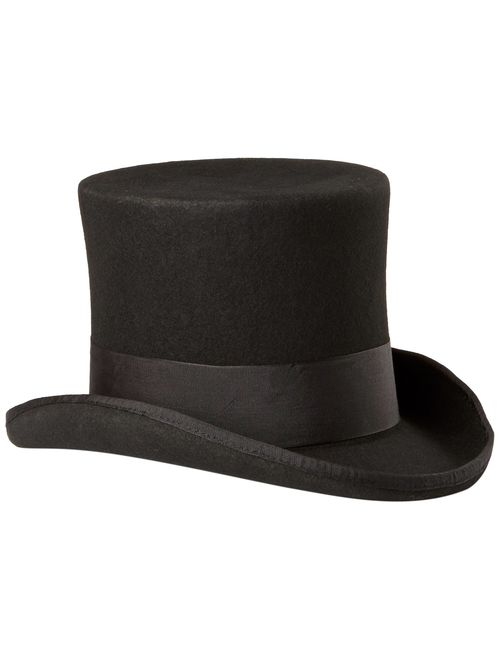 Scala Men's Wool Felt Top Hat