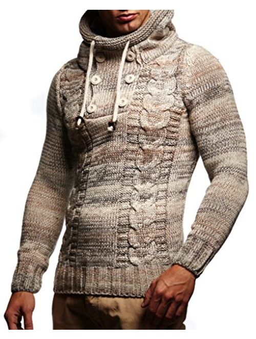 Leif Nelson LN20227 Men's Knitted Pullover