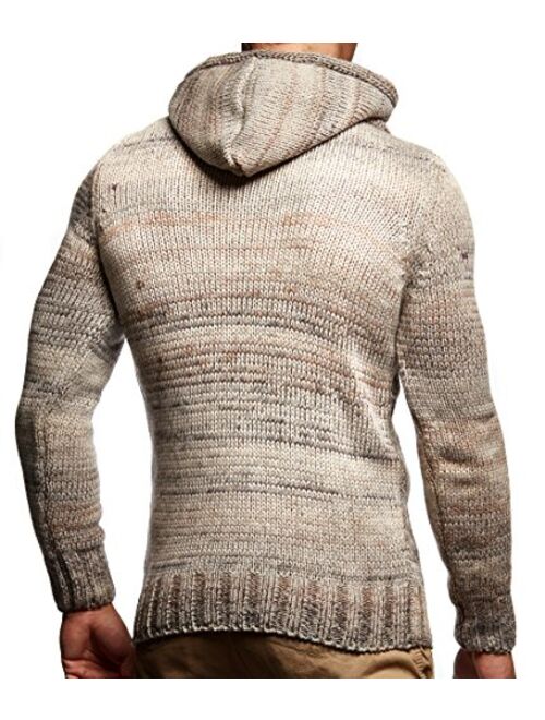 Leif Nelson LN20227 Pull-Over tricoté pour Homme