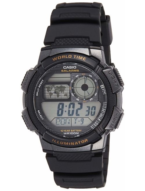 Casio Men's AE-1000W-1AVCF Resin Sport Watch with Black Band