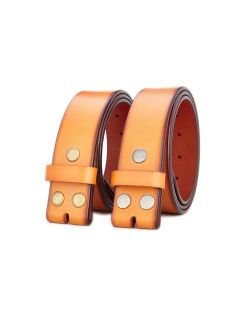 Gurscour Men's Belts Genuine Leather Belt without Buckle 1.5