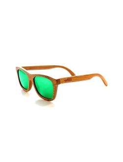 RAWWOOD Originals Wooden Polarized Bamboo Wood Sunglasses 100% Floating Wayfarer Shades