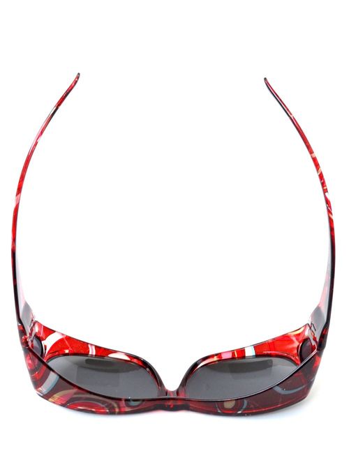 Polarized Rhinestone Wear Over Prescription Sunglasses- Size Large -Oval Rectangular Fit Over Lens Cover Sunglasses