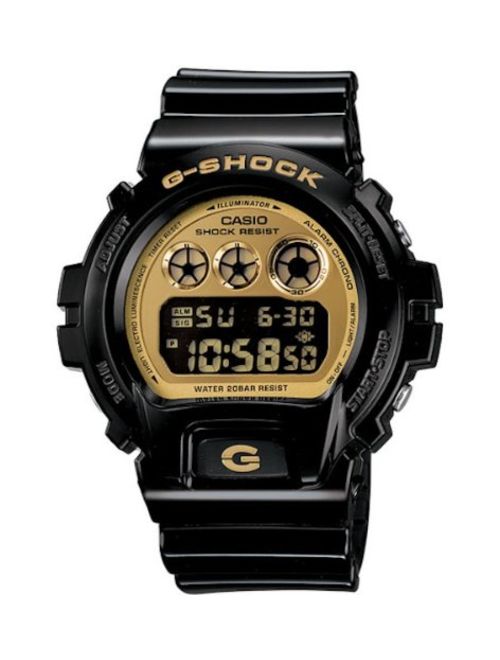 Casio - G-Shock - Mirrored Style - DW6900-CB Series - Black w/ Gold Face, One Size