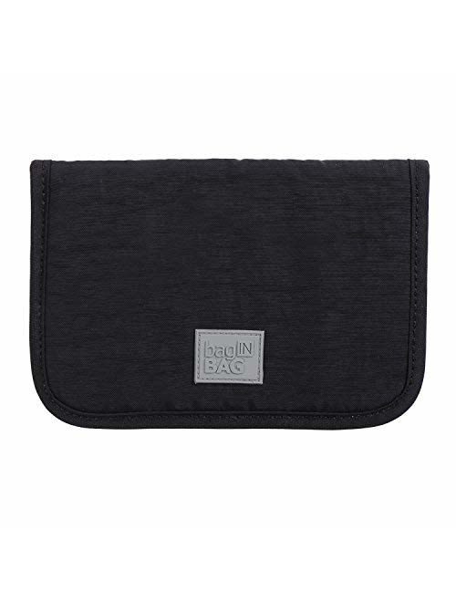 iN. Slim credit card holder wallet, Gift card display case, Minimalist light thin card storage case rfid blocking for men & women, with 28 slots in black