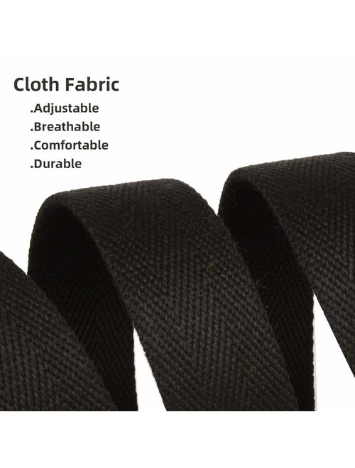 Drizzte Plus Size 47 to 75'' Long Double D Ring Mens Canvas Cloth Web Belt
