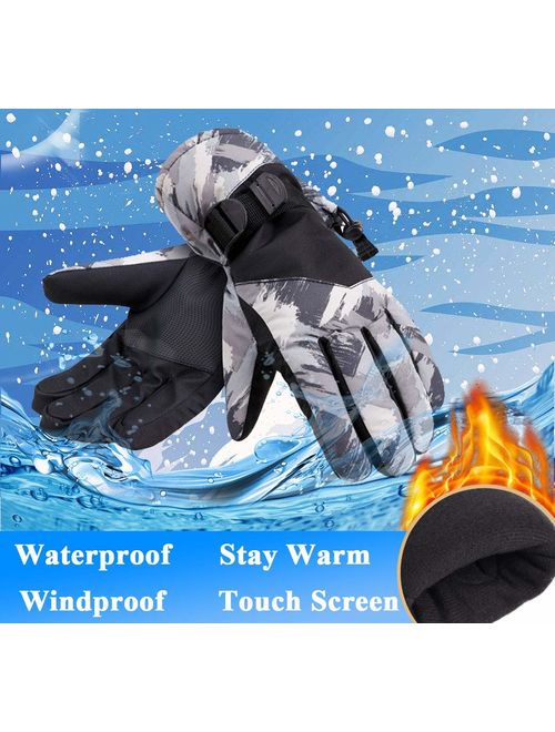 Galexia Zero Mens Womens Thinsulate Lined Waterproof Touchscreen Ski Gloves