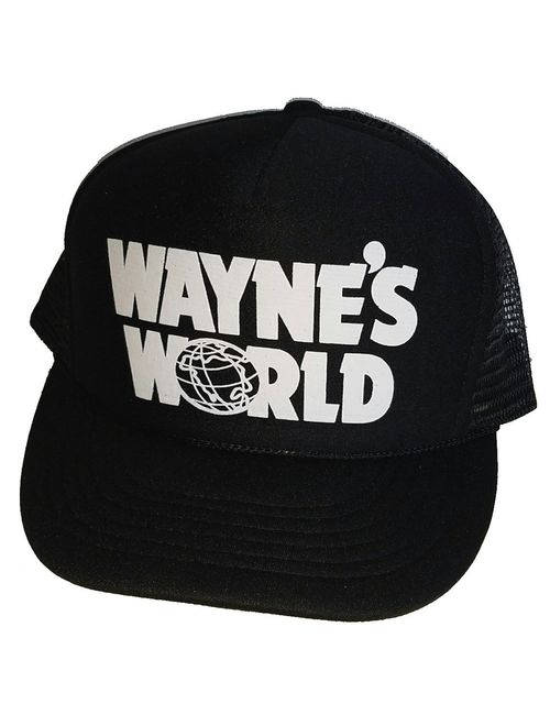 ThatsRad Wayne's World Costume Halloween Mesh Trucker Hat Cap Snapback Waynes ...