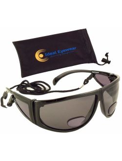 Polarized Bifocal Sunglasses by Ideal Eyewear - Sun Readers with Retention Cord
