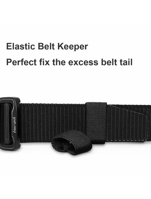 Fairwin Tactical Belt for Men, Military Style Utility Nylon Rigger Belt with Heavy-Duty Unique Quick-Release Metal Buckle