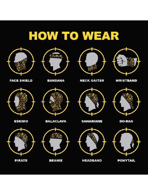 S A - UV Face Shield Multipurpose Neck Gaiter, Balaclava, Elastic Face Mask 