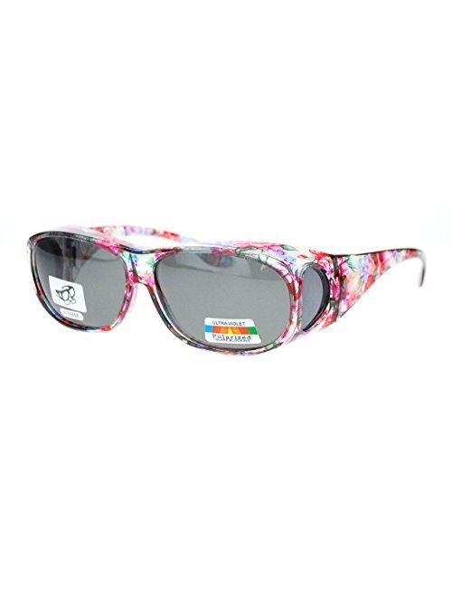 Polarized Sunglasses Fit Over Glasses Oval Rectangular OTG Anti-Glare