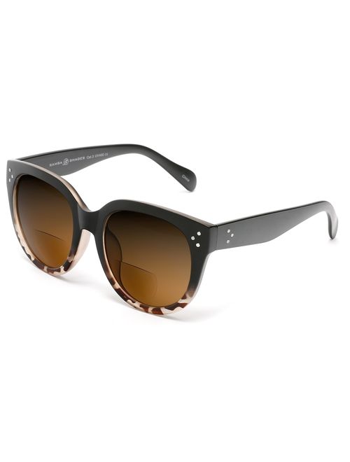 Bifocal Sunglasses for Women Oversized Reading Round Readers Under the Sun
