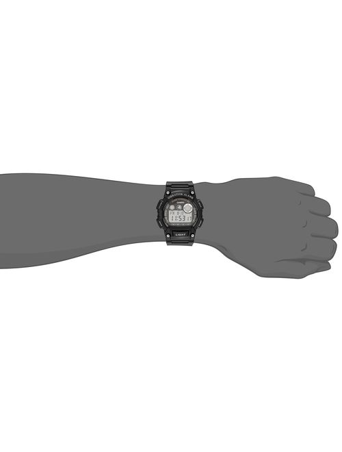 Casio Men's W735H-1AVCF Super Illuminator Watch With Black Resin Band