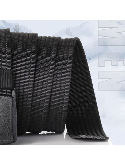 Hoanan 2 Pack Nylon Belt Outdoor Non-Metal Mens Military Web 1.5