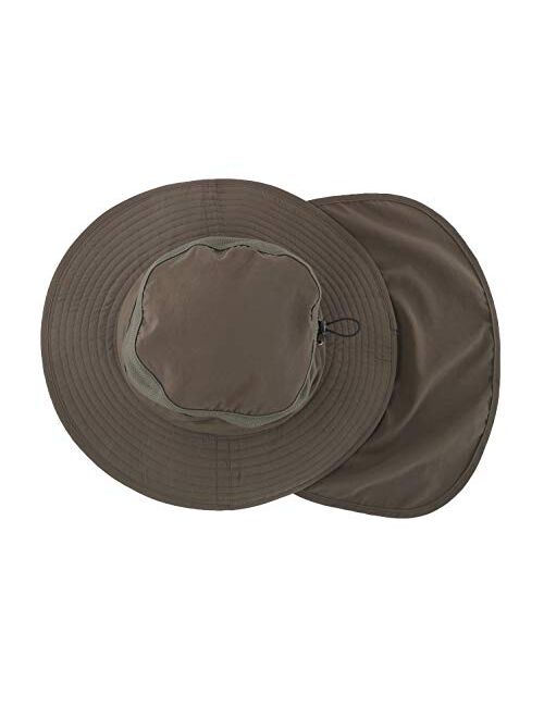 Home Prefer Outdoor UPF50+ Mesh Sun Hat Wide Brim Fishing Hat with Neck Flap