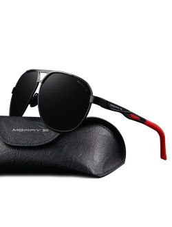 MERRY'S Men Classic Brand HD polarized Sunglasses Aluminum Driving Sun glasses S8611