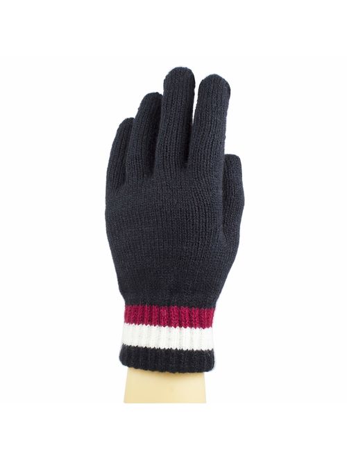 Gelante 6-12 Pairs Adult Winter Knitted Magic Stretch Gloves