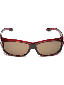 Barricade Polarized Oval Rectangular Fit Over Glasses Sunglasses