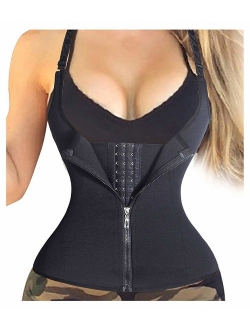 LODAY Waist Trainer Corset for Weight Loss Tummy Control Sport Workout Body Shaper Black