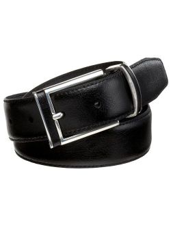 Alexander Julian Men's Leather Inlay Buckle And Loop Belt