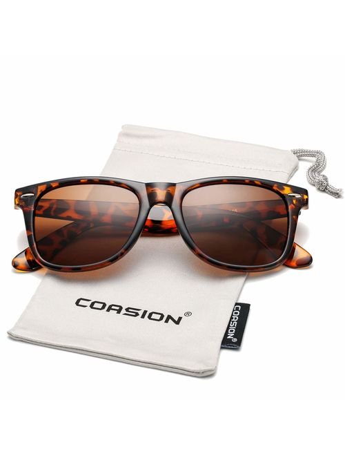COASION Classic Polarized Sunglasses for Men Women Retro UV400 Brand Designer Sun Glasses
