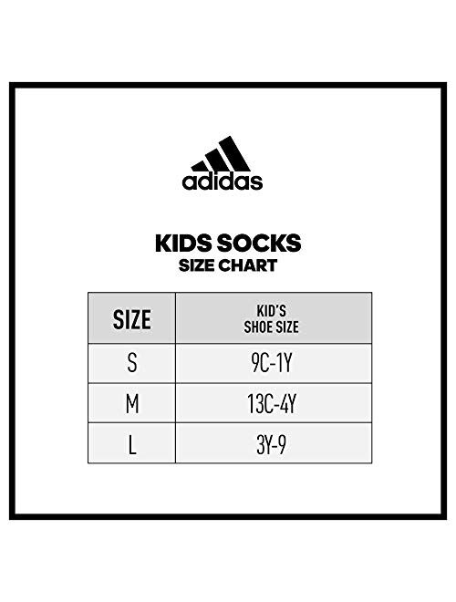 adidas Kids' - Boys/Girls Cushioned No Show Socks (6-Pair)