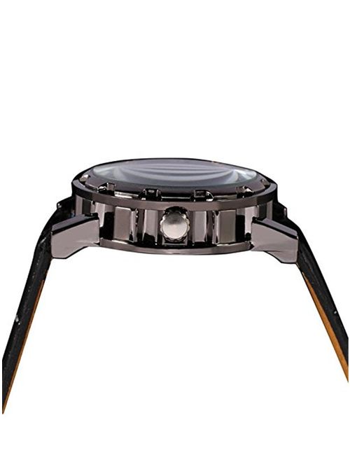 Mudder Men's Mechanical Elegant Skeleton Dial Wrist Watch, Black