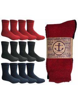 Yacht & Smith Thermal Boot Crew And Tube Socks, Unisex Bulk Cold Resistant Weather Socks