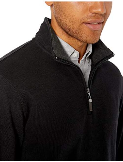 Amazon Essentials Men's Quarter-Zip French Rib Sweater